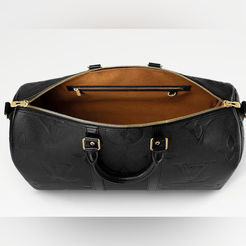 SOLD Louis Vuitton Keepall Bandoulière 45 Monogram Empreinte Giant Black - Picture 4 of 5
